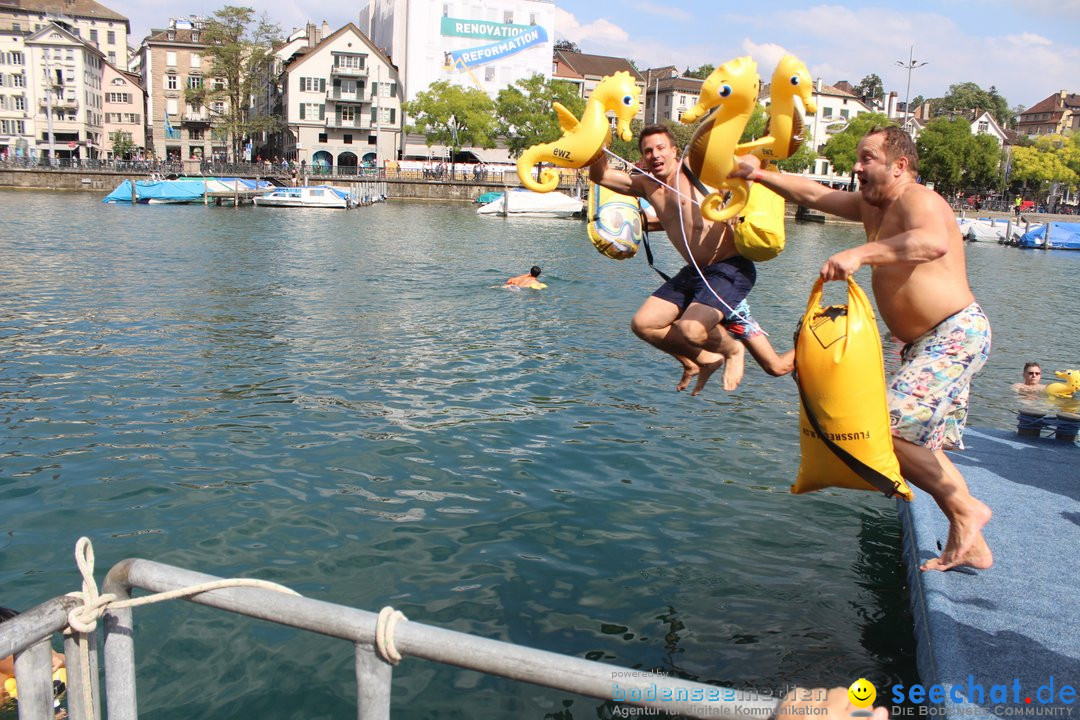 54. Zuercher Limmatschwimmen: Zuerich - Schweiz, 18.08.2018