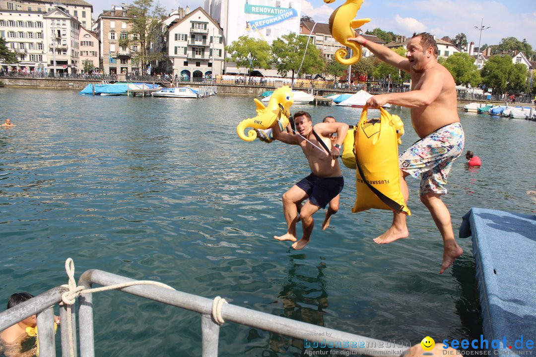 54. Zuercher Limmatschwimmen: Zuerich - Schweiz, 18.08.2018