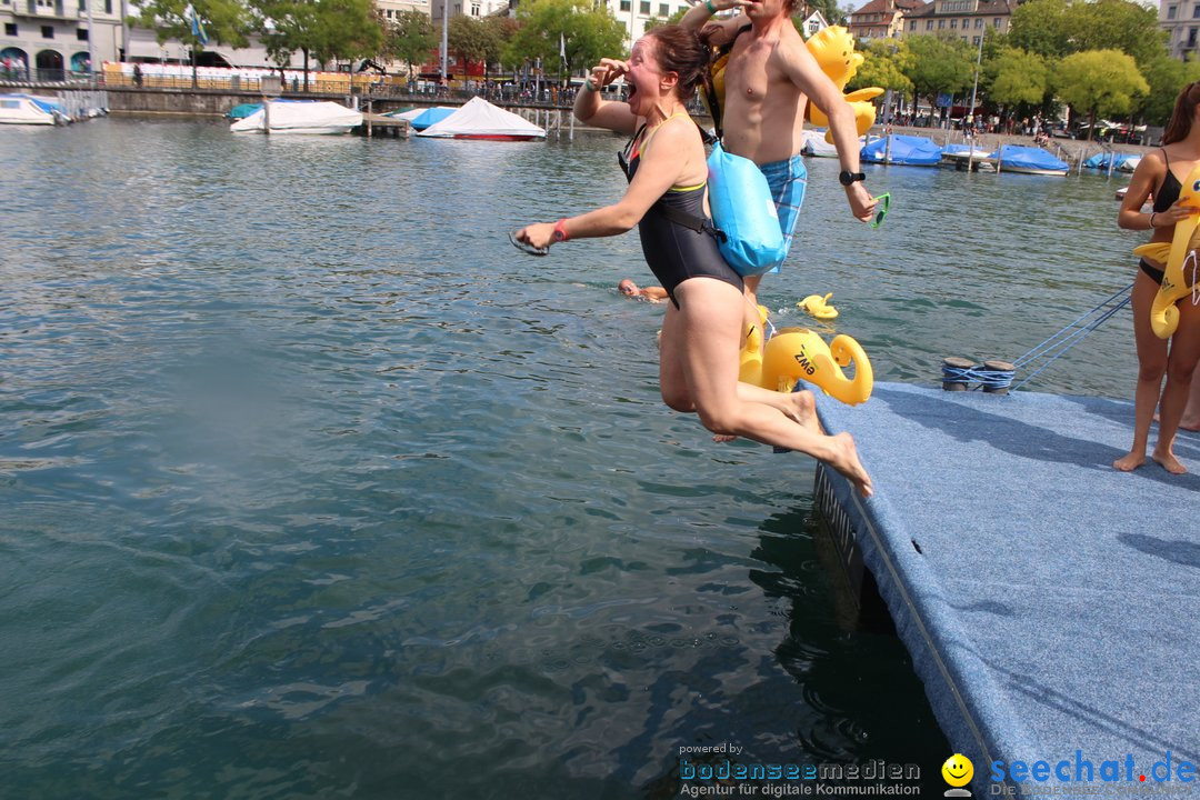 54. Zuercher Limmatschwimmen: Zuerich - Schweiz, 18.08.2018