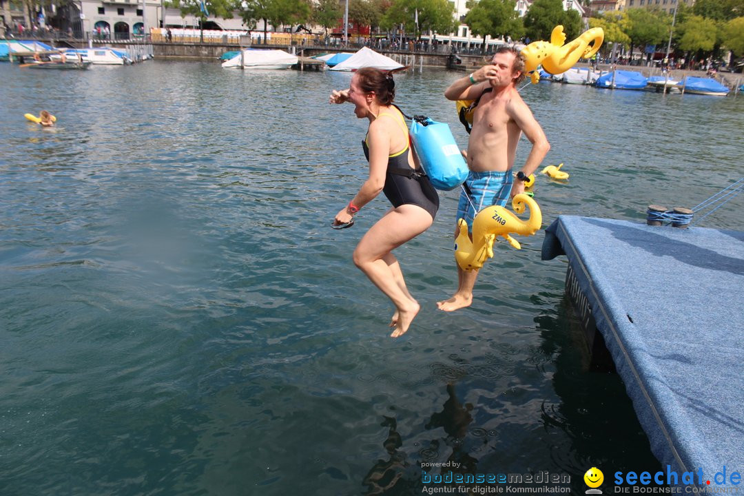 54. Zuercher Limmatschwimmen: Zuerich - Schweiz, 18.08.2018