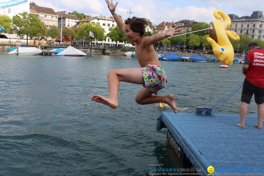 54. Zuercher Limmatschwimmen: Zuerich - Schweiz, 18.08.2018