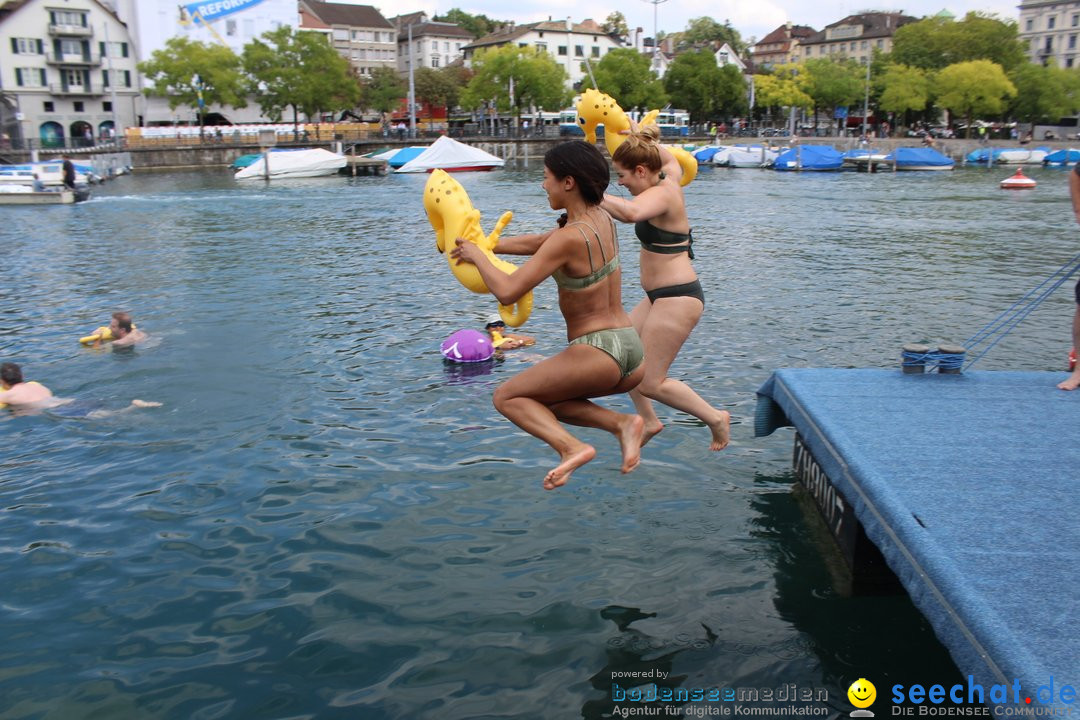 54. Zuercher Limmatschwimmen: Zuerich - Schweiz, 18.08.2018