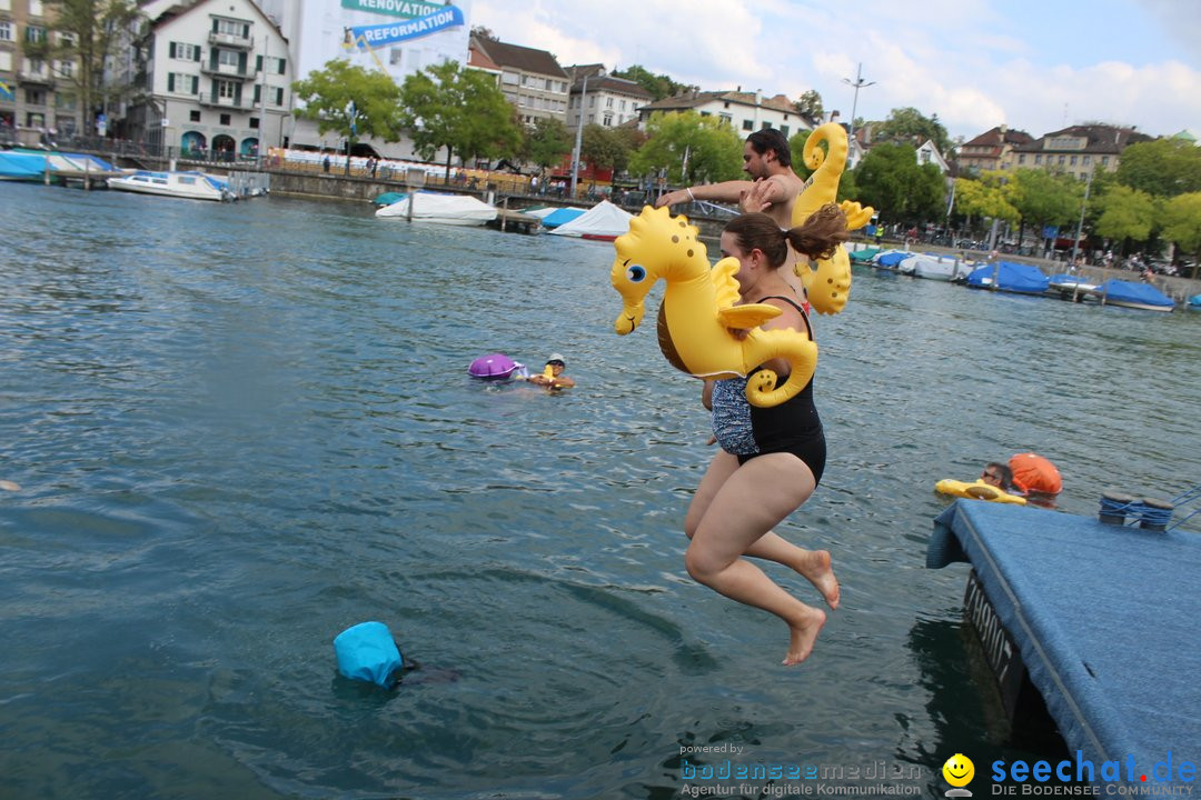 54. Zuercher Limmatschwimmen: Zuerich - Schweiz, 18.08.2018