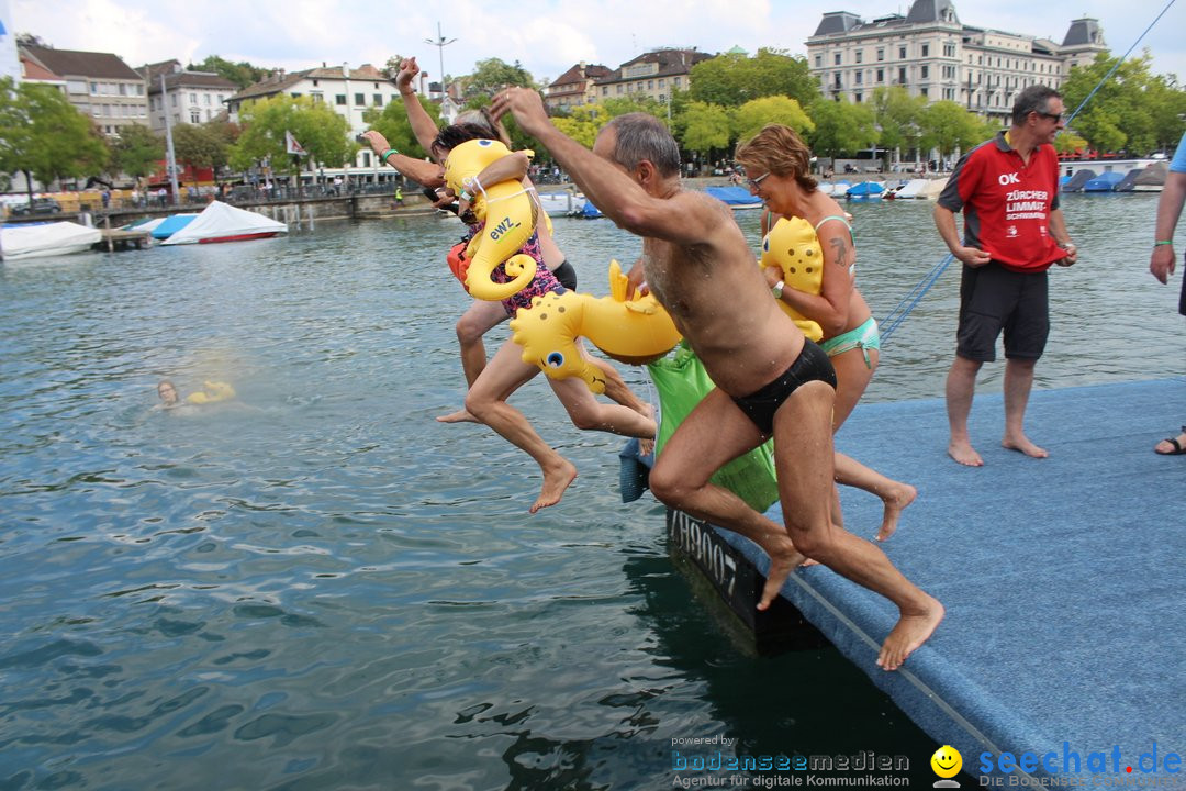 54. Zuercher Limmatschwimmen: Zuerich - Schweiz, 18.08.2018