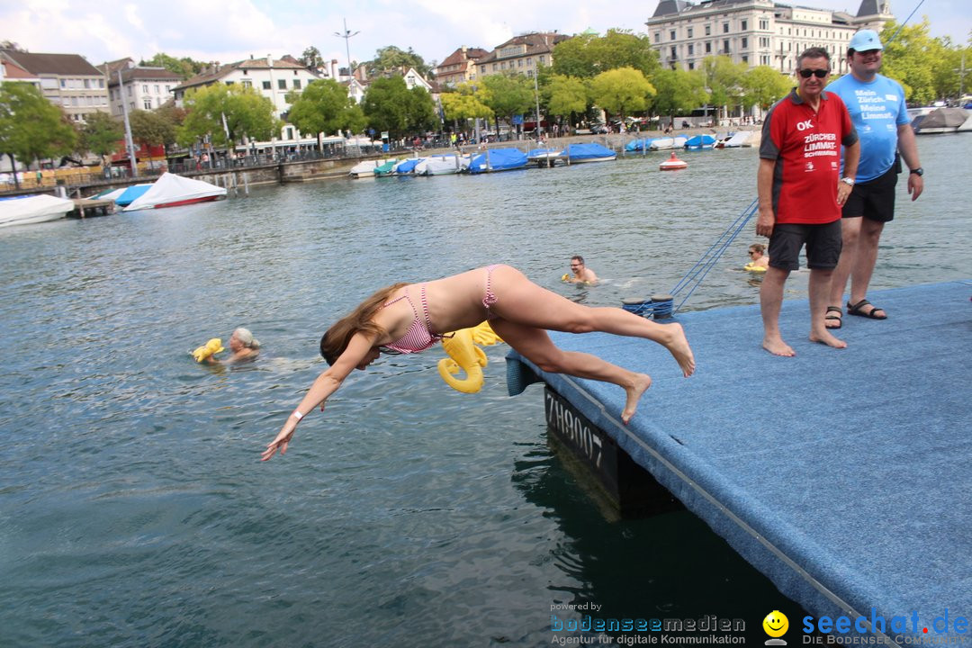 54. Zuercher Limmatschwimmen: Zuerich - Schweiz, 18.08.2018