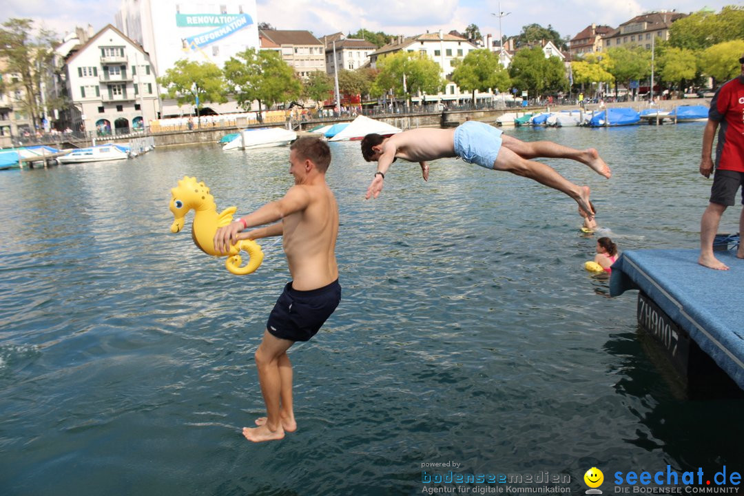 54. Zuercher Limmatschwimmen: Zuerich - Schweiz, 18.08.2018