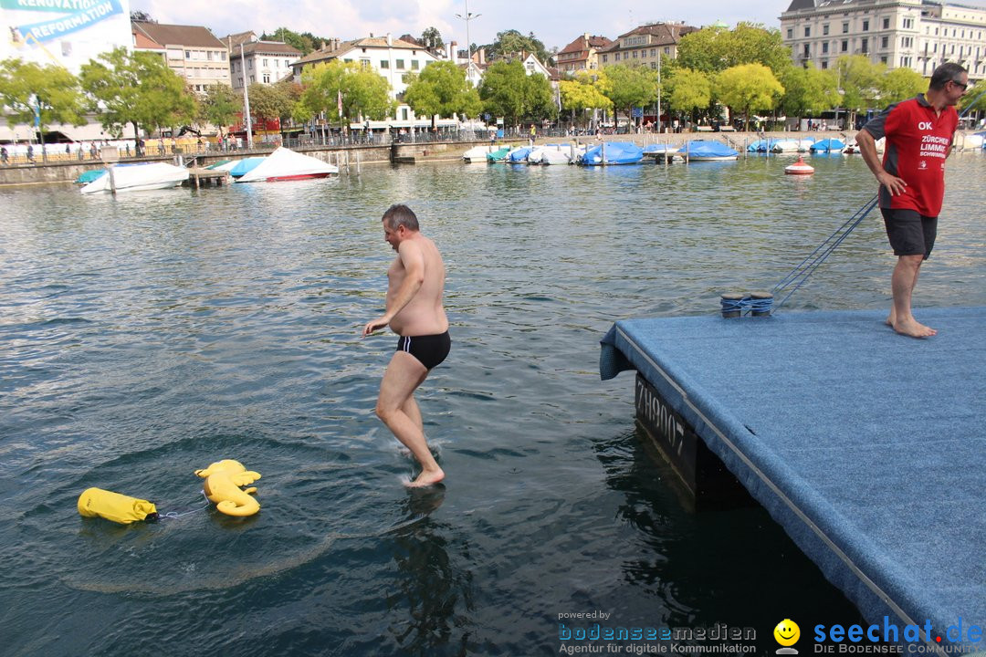 54. Zuercher Limmatschwimmen: Zuerich - Schweiz, 18.08.2018