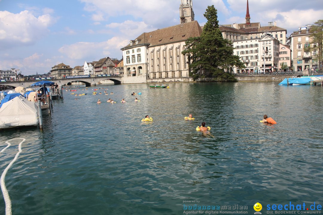 54. Zuercher Limmatschwimmen: Zuerich - Schweiz, 18.08.2018