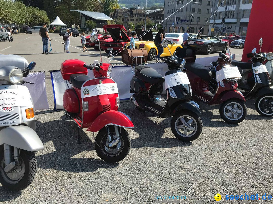 Vespa- und Auto-Treffen: Rorschach am Bodensee, 15.09.2018