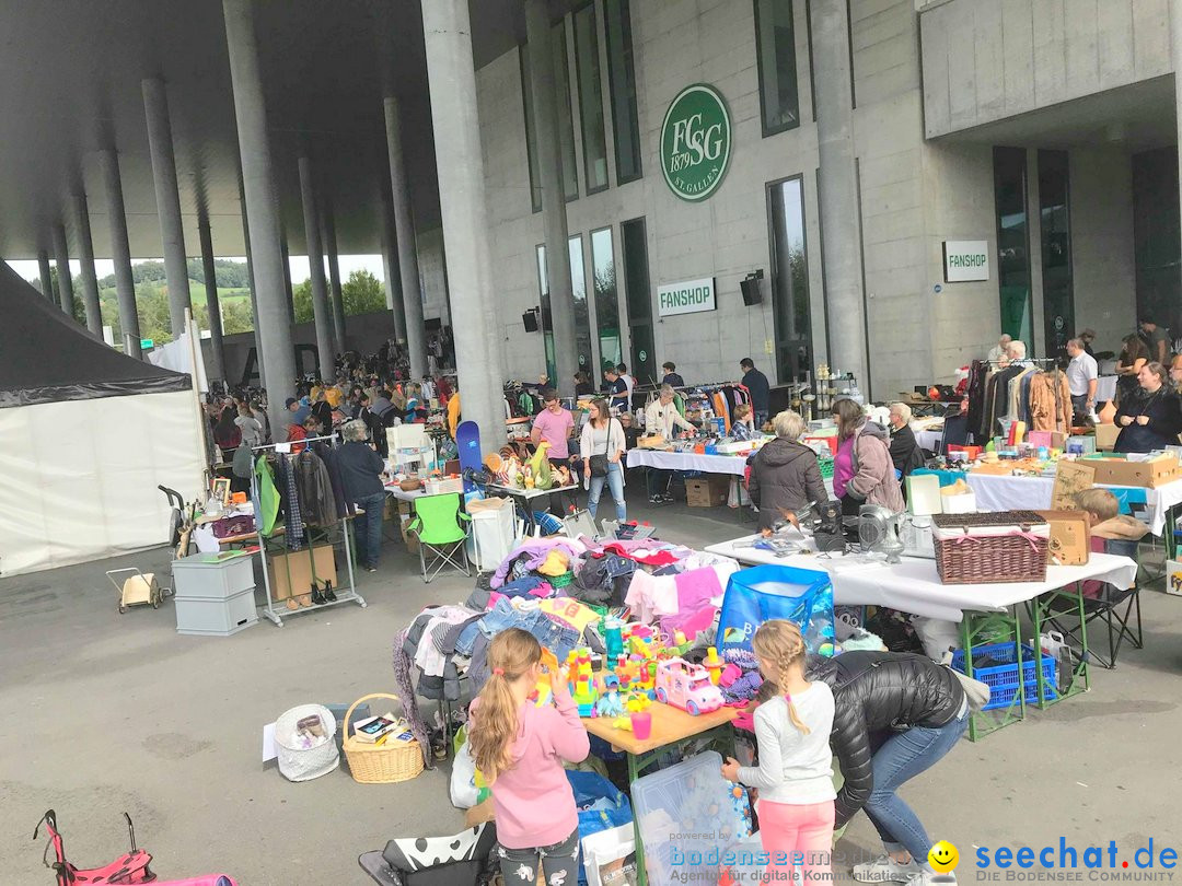 Flohmarkt: Quartierverein Winkeln in St. Gallen, 22.09.2018