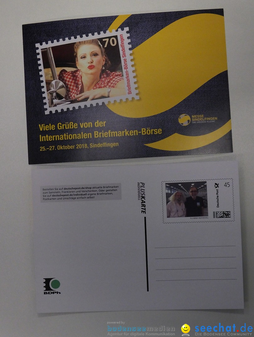 Briefmarkenmesse: Sindelfingen bei Stuttgart, 26.10.2018