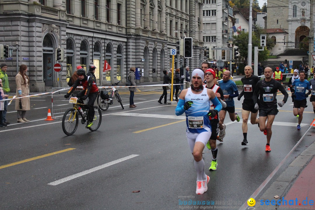 Swiss City Marathon: Lucerne Luzern Schweiz Switzerland, 28.10.2018