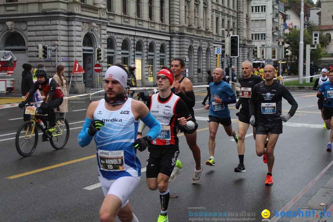 Swiss City Marathon: Lucerne Luzern Schweiz Switzerland, 28.10.2018