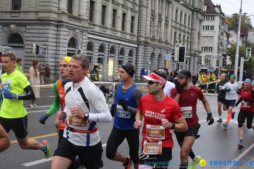 Swiss City Marathon: Lucerne Luzern Schweiz Switzerland, 28.10.2018