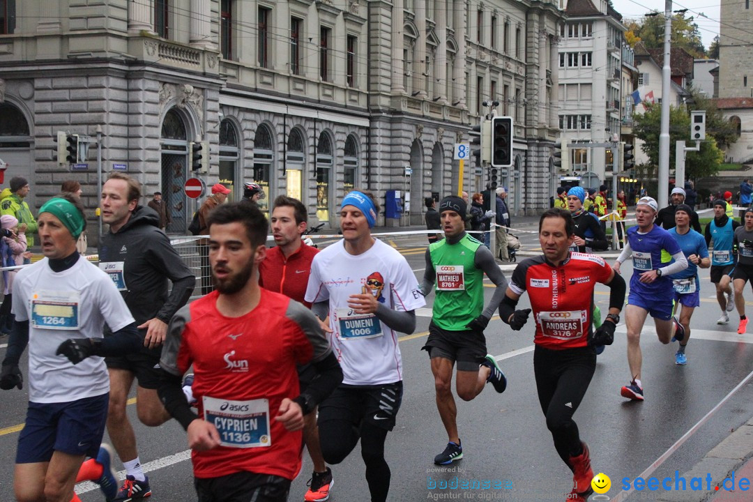 Swiss City Marathon: Lucerne Luzern Schweiz Switzerland, 28.10.2018