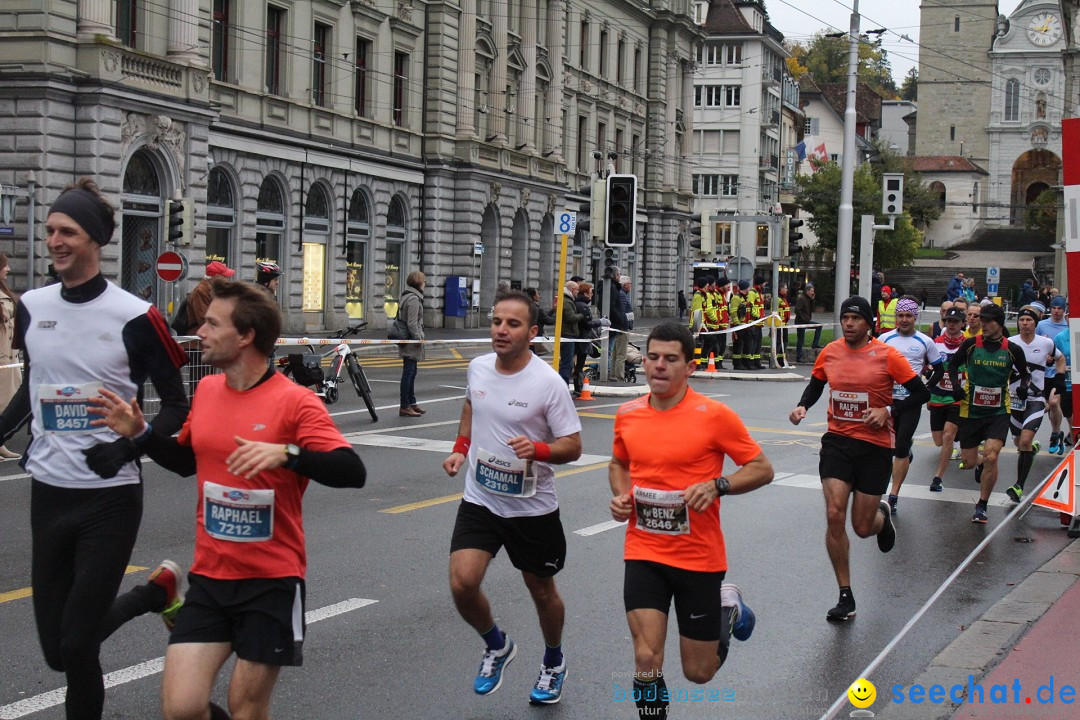 Swiss City Marathon: Lucerne Luzern Schweiz Switzerland, 28.10.2018