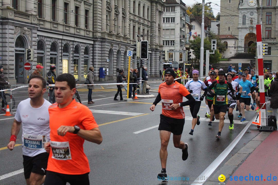 Swiss City Marathon: Lucerne Luzern Schweiz Switzerland, 28.10.2018