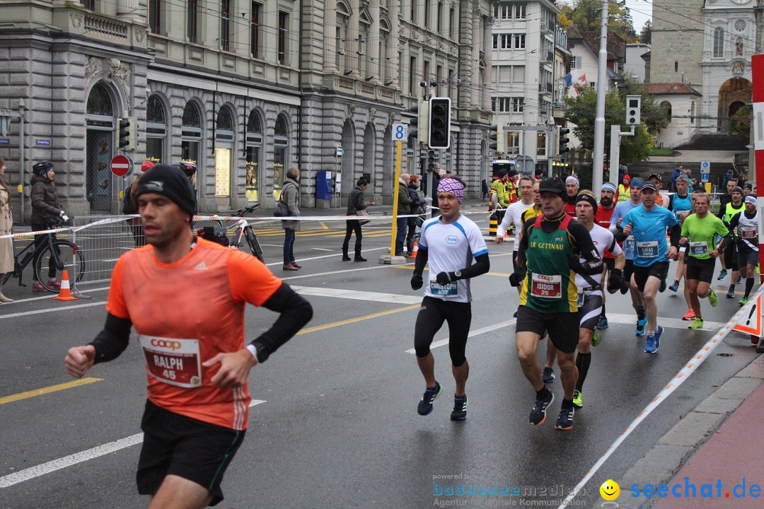 Swiss City Marathon: Lucerne Luzern Schweiz Switzerland, 28.10.2018