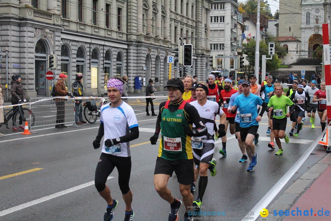 Swiss City Marathon: Lucerne Luzern Schweiz Switzerland, 28.10.2018