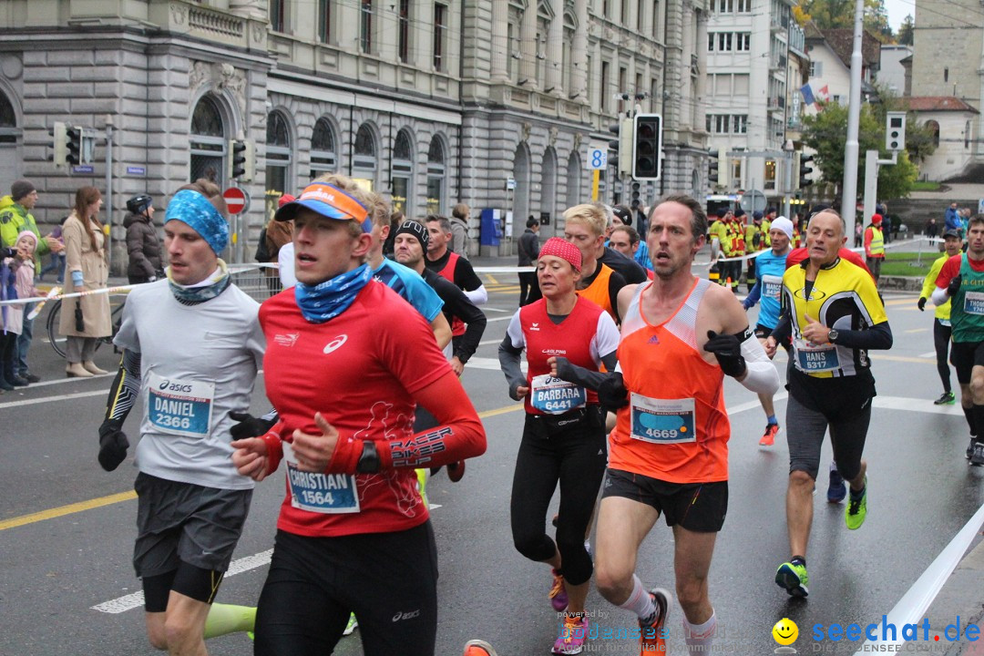 Swiss City Marathon: Lucerne Luzern Schweiz Switzerland, 28.10.2018