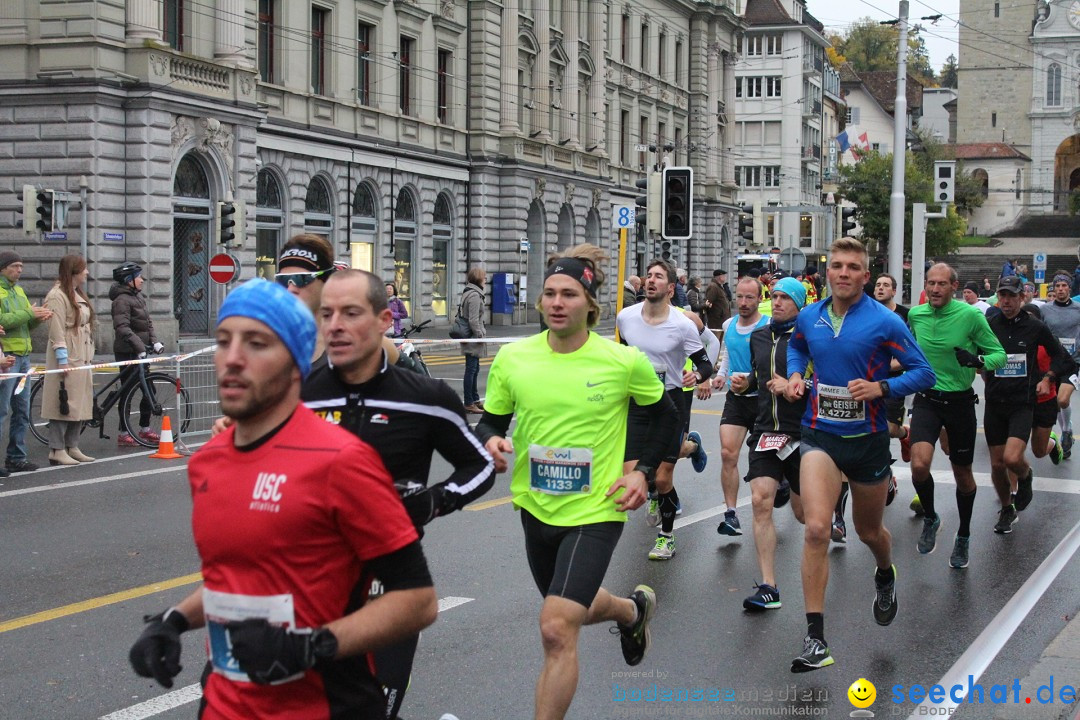 Swiss City Marathon: Lucerne Luzern Schweiz Switzerland, 28.10.2018