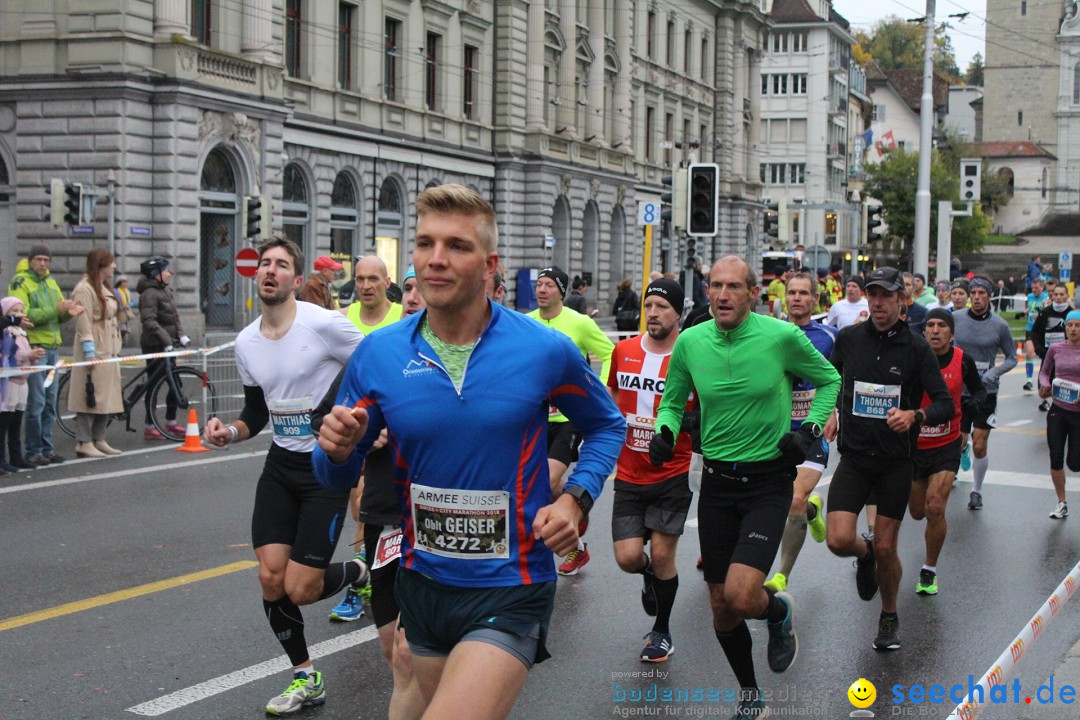 Swiss City Marathon: Lucerne Luzern Schweiz Switzerland, 28.10.2018