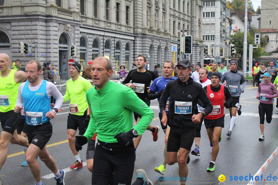 Swiss City Marathon: Lucerne Luzern Schweiz Switzerland, 28.10.2018