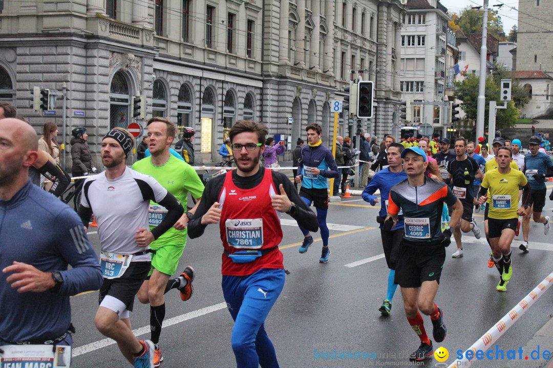 Swiss City Marathon: Lucerne Luzern Schweiz Switzerland, 28.10.2018