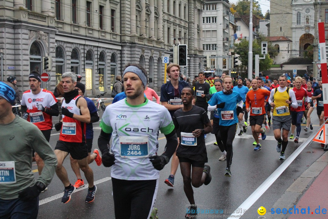 Swiss City Marathon: Lucerne Luzern Schweiz Switzerland, 28.10.2018