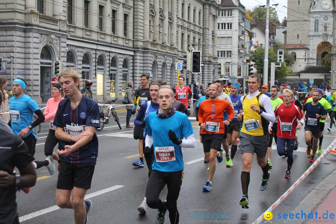 Swiss City Marathon: Lucerne Luzern Schweiz Switzerland, 28.10.2018