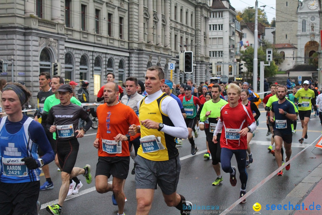 Swiss City Marathon: Lucerne Luzern Schweiz Switzerland, 28.10.2018