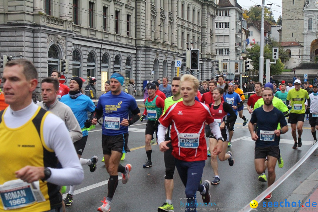 Swiss City Marathon: Lucerne Luzern Schweiz Switzerland, 28.10.2018