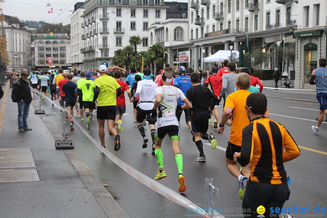 Swiss City Marathon: Lucerne Luzern Schweiz Switzerland, 28.10.2018