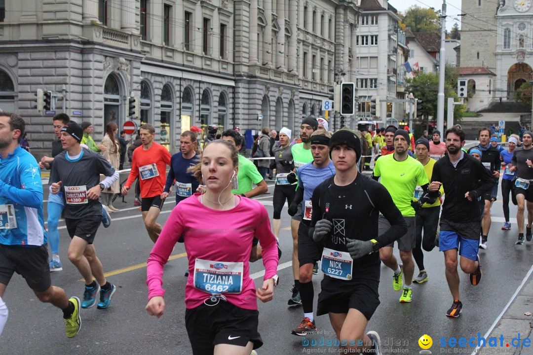 Swiss City Marathon: Lucerne Luzern Schweiz Switzerland, 28.10.2018