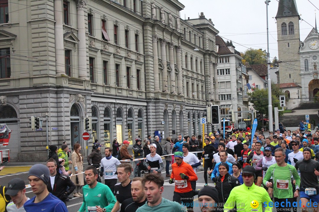 Swiss City Marathon: Lucerne Luzern Schweiz Switzerland, 28.10.2018