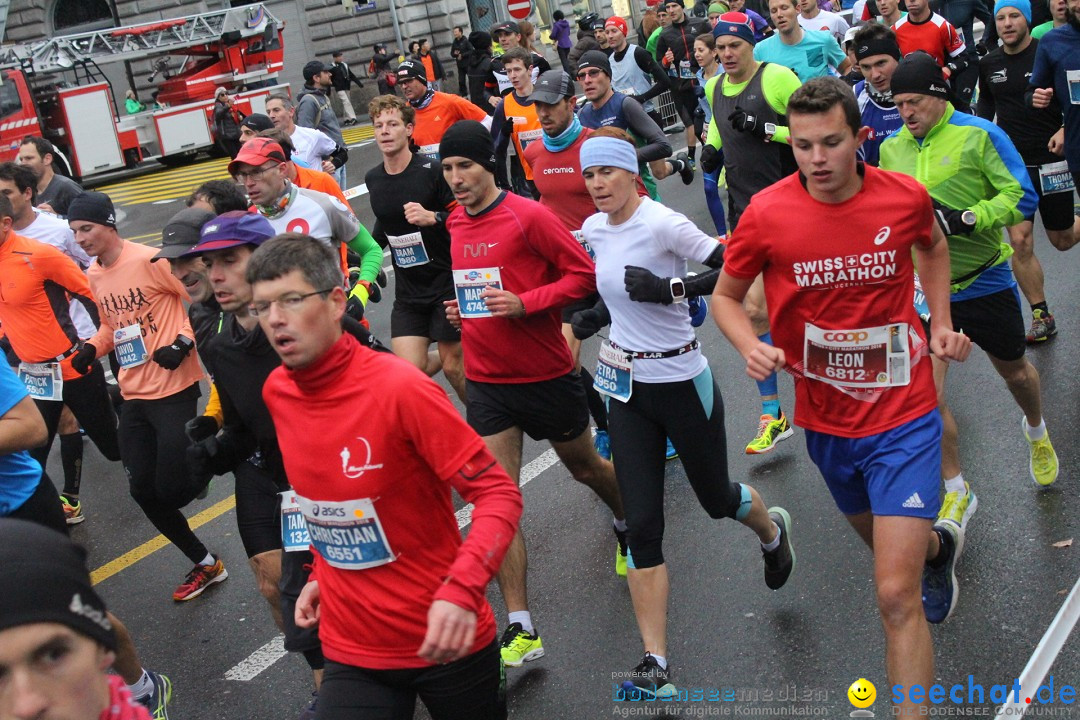 Swiss City Marathon: Lucerne Luzern Schweiz Switzerland, 28.10.2018