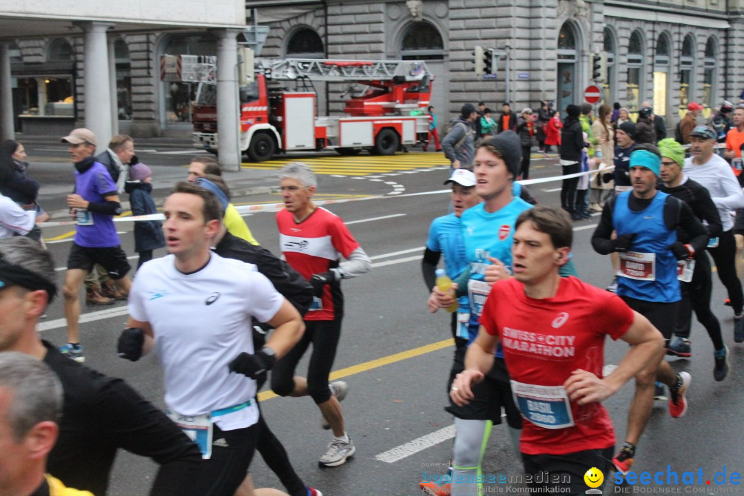 Swiss City Marathon: Lucerne Luzern Schweiz Switzerland, 28.10.2018