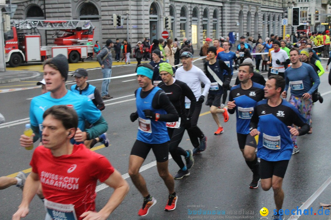 Swiss City Marathon: Lucerne Luzern Schweiz Switzerland, 28.10.2018