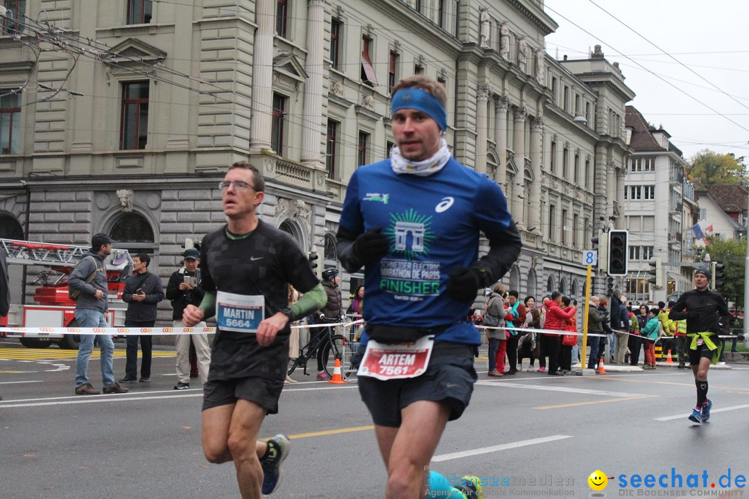 Swiss City Marathon: Lucerne Luzern Schweiz Switzerland, 28.10.2018