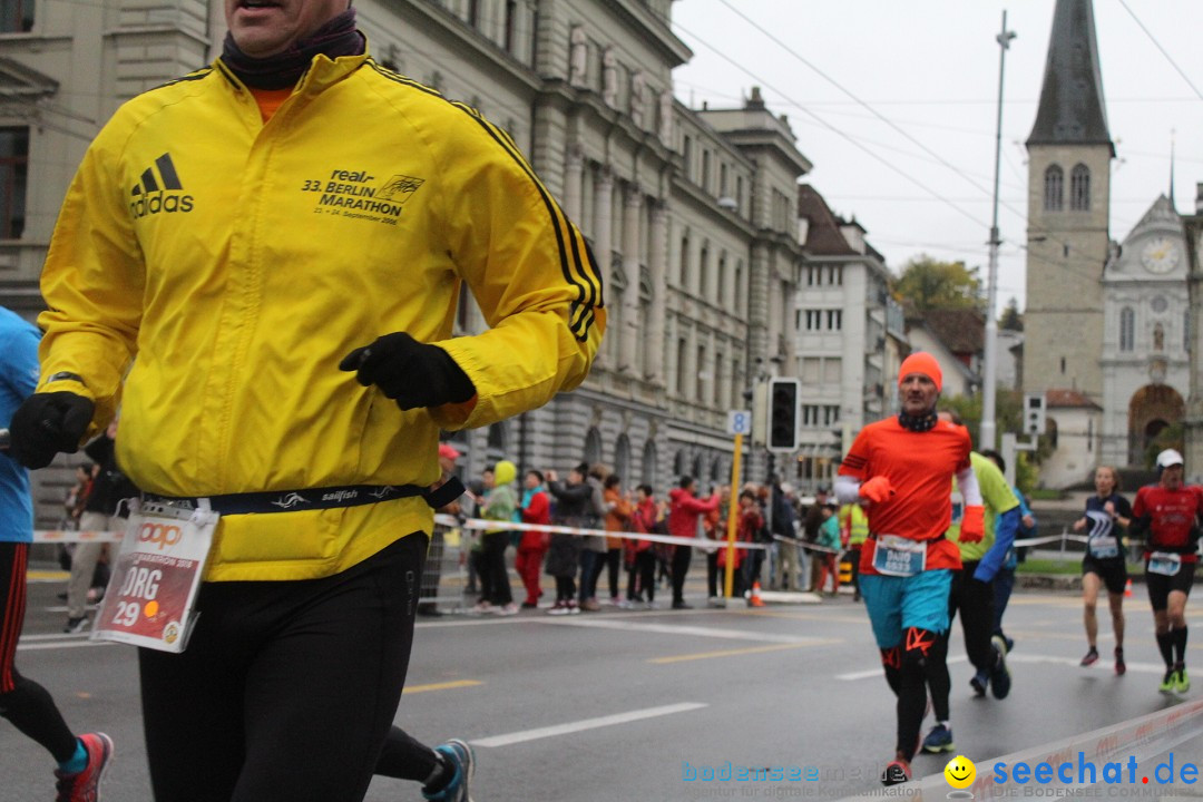 Swiss City Marathon: Lucerne Luzern Schweiz Switzerland, 28.10.2018