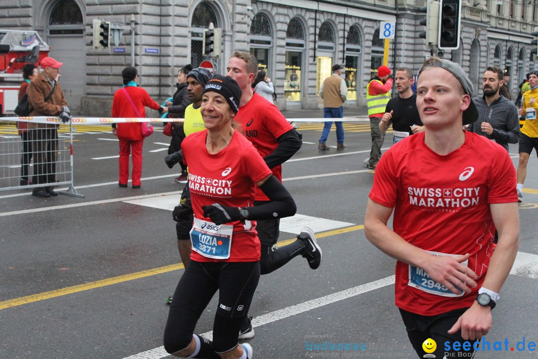 Swiss City Marathon: Lucerne Luzern Schweiz Switzerland, 28.10.2018