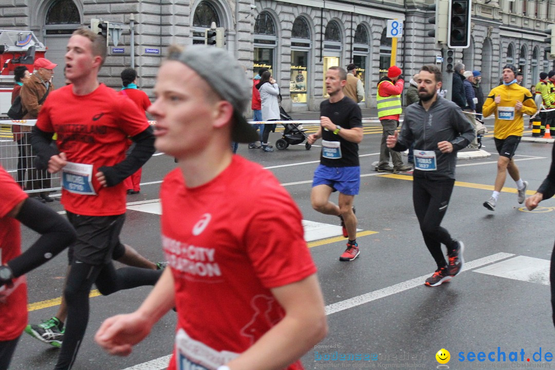 Swiss City Marathon: Lucerne Luzern Schweiz Switzerland, 28.10.2018