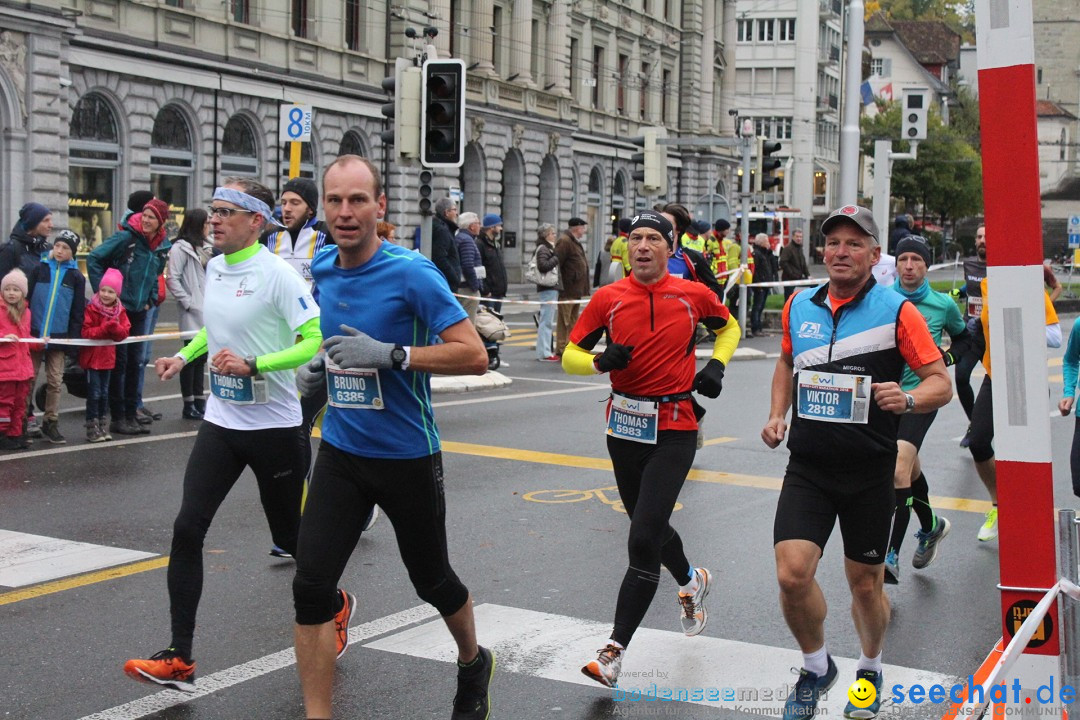 Swiss City Marathon: Lucerne Luzern Schweiz Switzerland, 28.10.2018