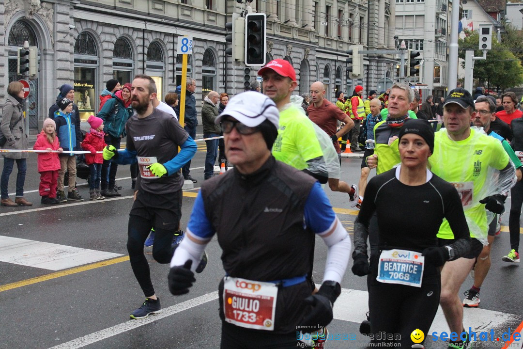 Swiss City Marathon: Lucerne Luzern Schweiz Switzerland, 28.10.2018