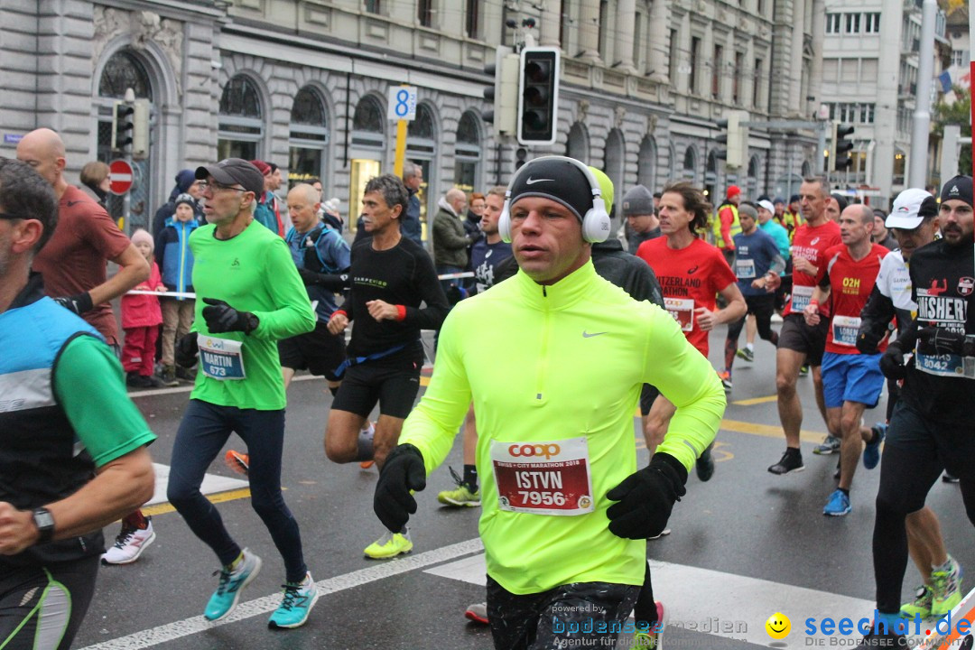 Swiss City Marathon: Lucerne Luzern Schweiz Switzerland, 28.10.2018