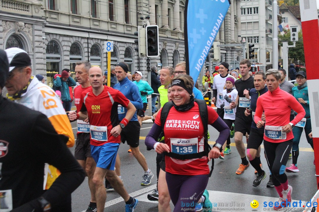 Swiss City Marathon: Lucerne Luzern Schweiz Switzerland, 28.10.2018