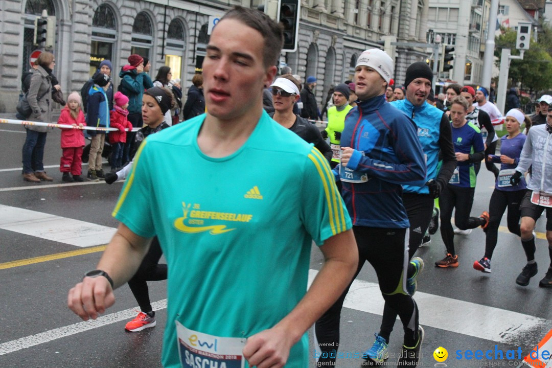 Swiss City Marathon: Lucerne Luzern Schweiz Switzerland, 28.10.2018