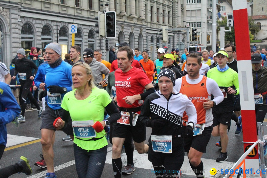 Swiss City Marathon: Lucerne Luzern Schweiz Switzerland, 28.10.2018