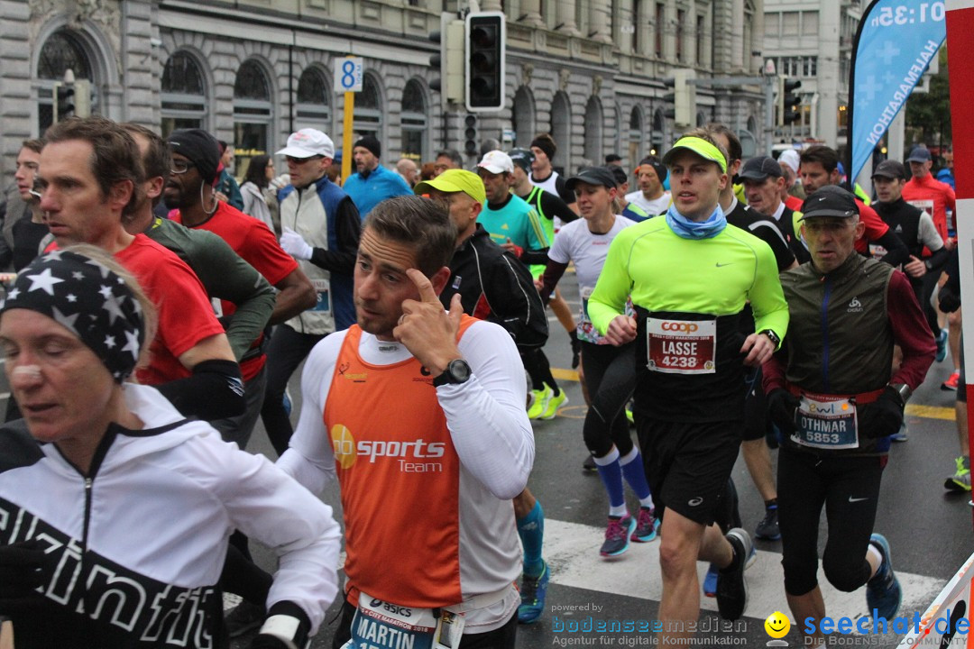 Swiss City Marathon: Lucerne Luzern Schweiz Switzerland, 28.10.2018