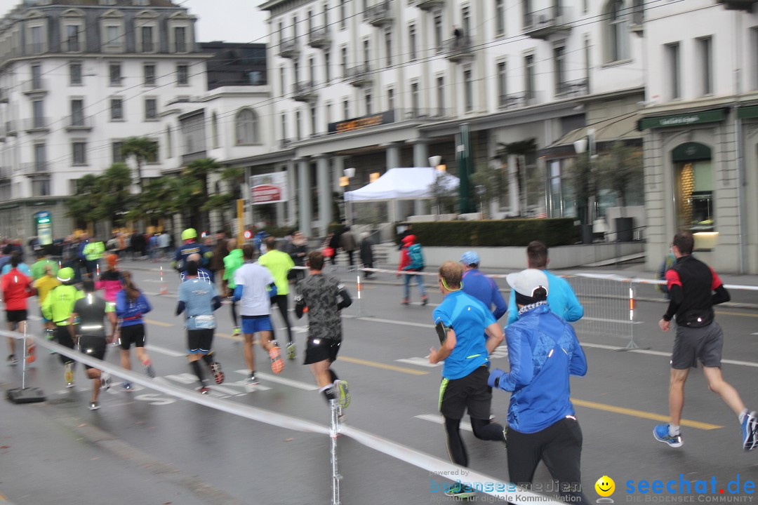 Swiss City Marathon: Lucerne Luzern Schweiz Switzerland, 28.10.2018